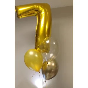 XL cipars + 3 baloni — HBC-72