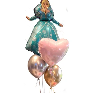 Frozen Elza: 5 balonu pušķis — HBF-18 Frozen Elza: 5 balonu pušķis — HBF-18
