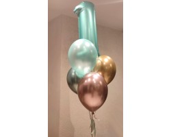 Cipars L, Smart četru balonu pušķī 2 Cipars L, Smart četru balonu pušķī 2