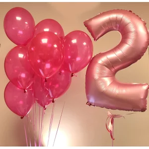 Cipars L, Smart un deviņu kristāla balonu pušķis Cipars L, Smart un deviņu kristāla balonu pušķis