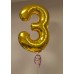 Hēlija XL cipars + 7 hēlija balonu pušķis, brīvais