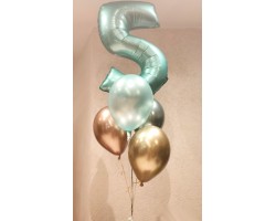 Cipars L, Smart četru balonu pušķī 3 Cipars L, Smart četru balonu pušķī 3