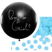 Balons "Boy or Girl" - puika, 89cm, JUMBO, ar hēliju