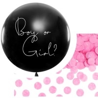 Balons "Boy or Girl" - meitene, 89cm, JUMBO ar hēliju