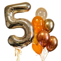 Cipars XL un septiņu balonu pušķis - 3 Cipars XL un septiņu balonu pušķis - 3