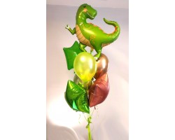 7 balonu pušķis - Dinozauriņš 7 balonu pušķis - Dinozauriņš