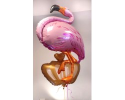 2 folijas balonu pušķis - Flamingo 2 folijas balonu pušķis - Flamingo