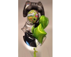 8 folijas balonu pušķis LEVEL UP