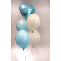 Hēlija balonu pušķis - 5 baloni