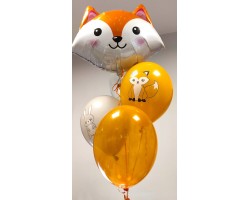 5 balonu pušķis - Lapsēns 5 balonu pušķis - Lapsēns