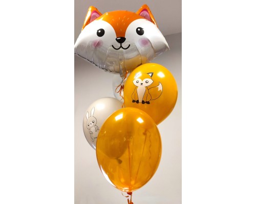 5 balonu pušķis - Lapsēns