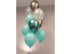 Hēlija balonu pušķis - 9 baloni