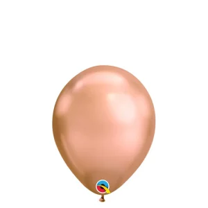 Rozā zelta Qualatex hroma baloni 30 cm Rozā zelta Qualatex hroma baloni 30 cm