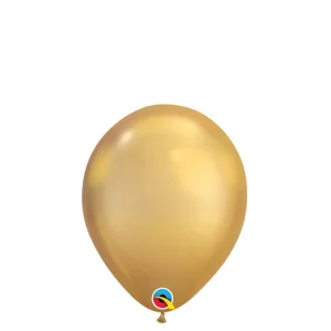 Zelta krāsas Qualatex hroma baloni 30 cm, 100 gab.