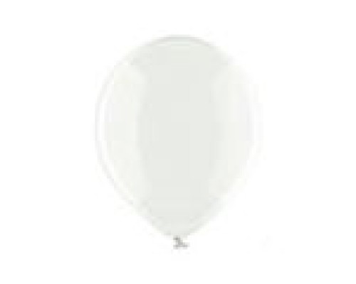 Baloni bezkrāsaini, caurspīdīgi, BELBAL, 23cm