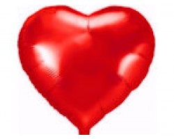Folijas balons sirds, sarkana, Flexmetal, 81cm, Jumbo