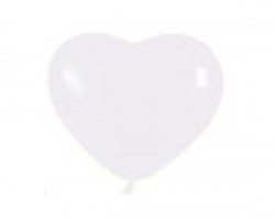 Baloni 24,5cm - balta sirds