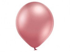 Baloni metāliski, hroma, rozā, Belbal, 30 cm, 100 gab.