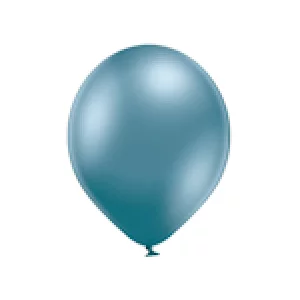 Baloni metāliski, hroma, zili, Belbal, 30 cm, 100 gab.