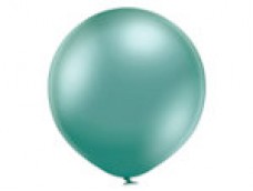 Baloni metāliski, hroma, zaļi, mint, Belbal, 60 cm, XL