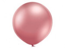 Baloni metāliski, hroma, rozā, Belbal, 60 cm, XL