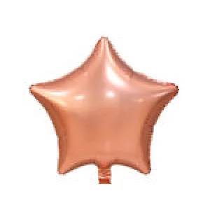 Folijas balons zvaigzne, zelta, rozā, vara, matēta, 48cm Folijas balons zvaigzne, zelta, rozā, vara, matēta, 48cm