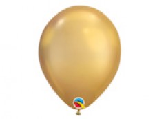 Baloni metāliski, hroma, zelta, Qualatex, 29cm