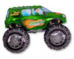 Folijas balons  Transportlīdzeklis - Big wheel, Twister, zaļš, 60cm, Flexmetal