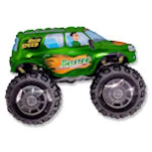 Folijas balons Transportlīdzeklis - Big wheel, Twister, zaļš, 60cm, Flexmetal Folijas balons Transportlīdzeklis - Big wheel, Twister, zaļš, 60cm, Flexmetal