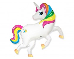 Folijas balons   Vienradzis  Rainbow Unicorn, varavīksnes, 60cm, Flexmetal