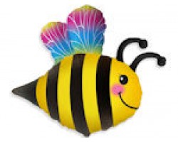 Folijas  balons Happy Bee - Bite, laimīgā, 60cm, Flexmetal