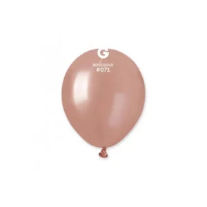Baloni pērļu, zelta, rozā, GEMAR, 13cm
