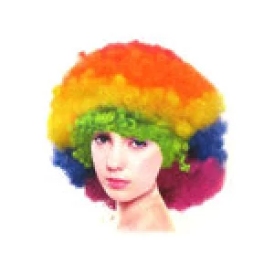 Parūka "AFRO" 3, varavīksne Parūka "AFRO" 3, varavīksne