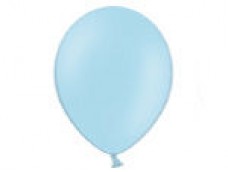 Baloni 29cm, zili,  gaiši, BELBAL, 100 gab.