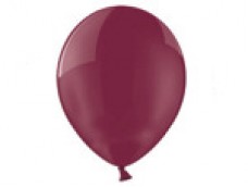 Baloni caurspīdīgi, sarkanvīna, BELBAL, 29cm