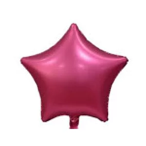 Folijas balons zvaigzne, rozā, tumši, matēta, 48cm Folijas balons zvaigzne, rozā, tumši, matēta, 48cm