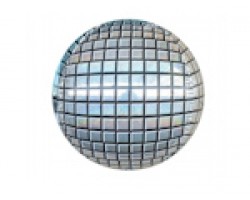Folijas balons Ballīte - Diskobumba, 46cm, apaļš