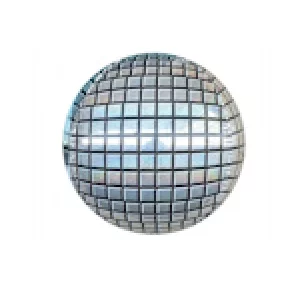 Folijas balons Ballīte - Diskobumba, 46cm, apaļš Folijas balons Ballīte - Diskobumba, 46cm, apaļš