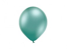 Baloni metāliski, hroma, zaļi, mint, Belbal, 13 cm, 100 gab.