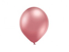Baloni metāliski, hroma, rozā, Belbal, 13 cm, 100 gab.