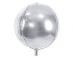 Folijas balons 40cm XL - bumba, sudraba Folijas balons 40cm XL - bumba, sudraba
