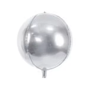 Folijas balons 40cm XL - bumba, sudraba Folijas balons 40cm XL - bumba, sudraba
