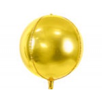 Folijas balons 40cm XL - bumba, zelta
