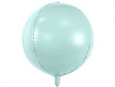 Folijas balons 40cm XL - bumba, tiffany/mint
