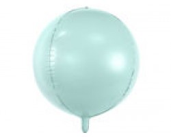 Folijas balons 40cm XL - bumba, tiffany/mint
