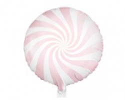 Folijas balons 45cm, Konfekte, rozā, lašu