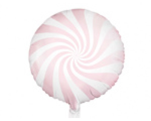Folijas balons 45cm, Konfekte, rozā, lašu