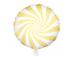 Folijas balons 45cm, Konfekte, dzeltena