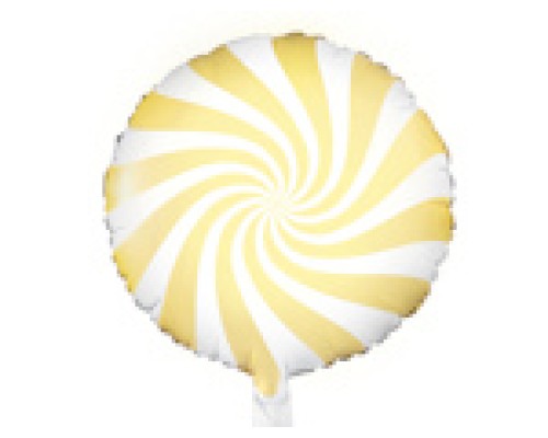 Folijas balons 45cm, Konfekte, dzeltena