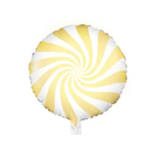 Folijas balons 45cm, Konfekte, dzeltena